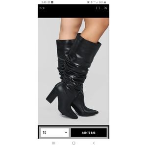 FashionNova Hold up wait boots